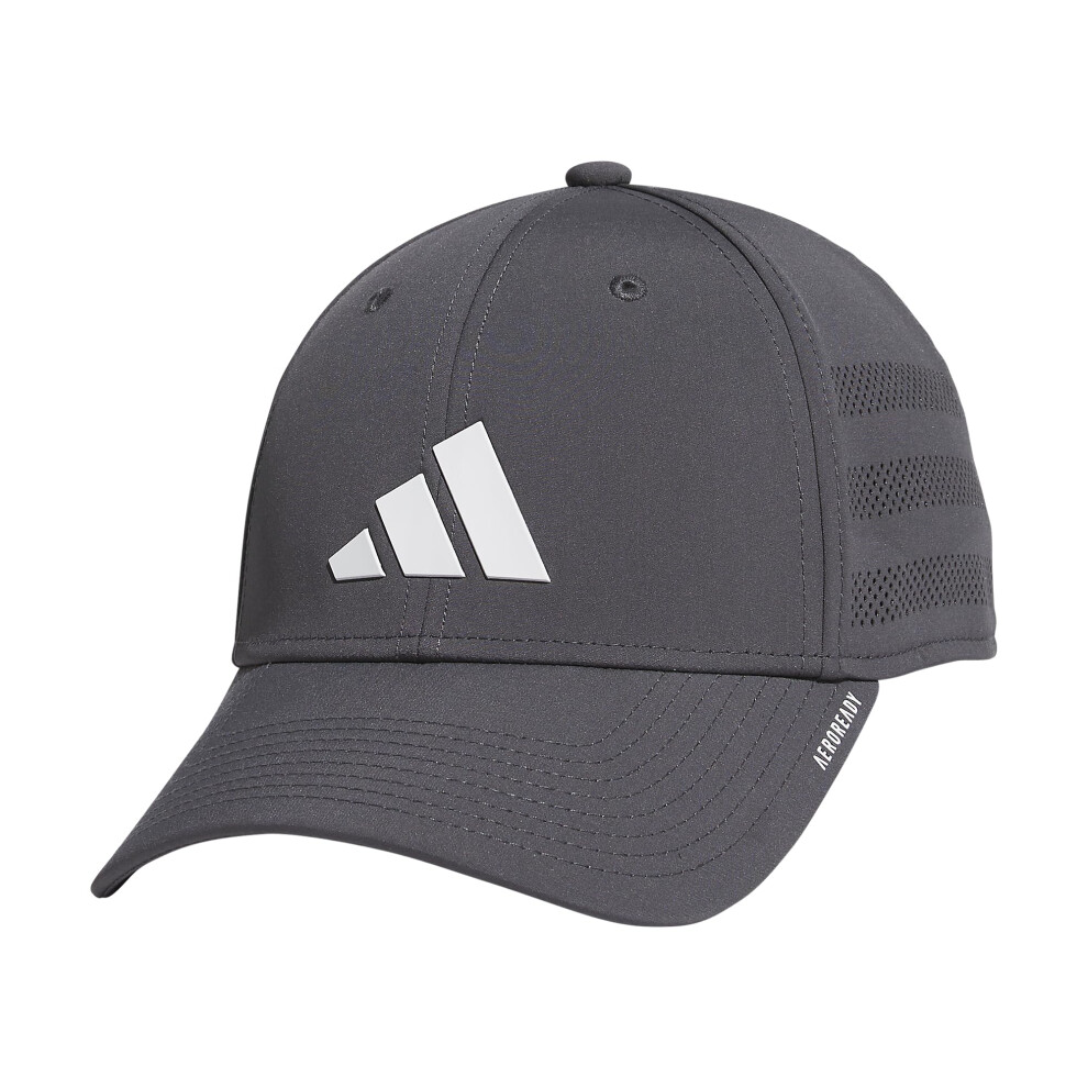 adidas Men's Gameday Structured Stretch Fit Hat 4.0  Grey Six/White  L