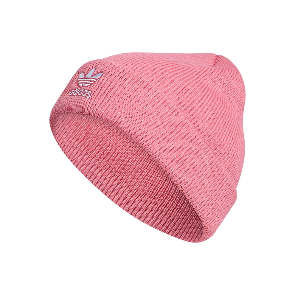 adidas Originals Women's Trefoil Beanie. Rose Tone Pink/White. One Siz