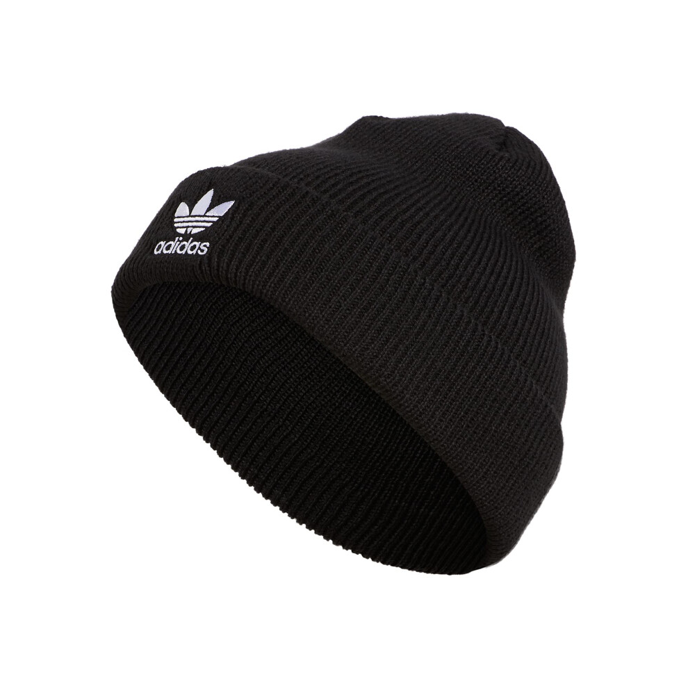 adidas Originals Women's Trefoil Beanie. Black/White 3. One Size