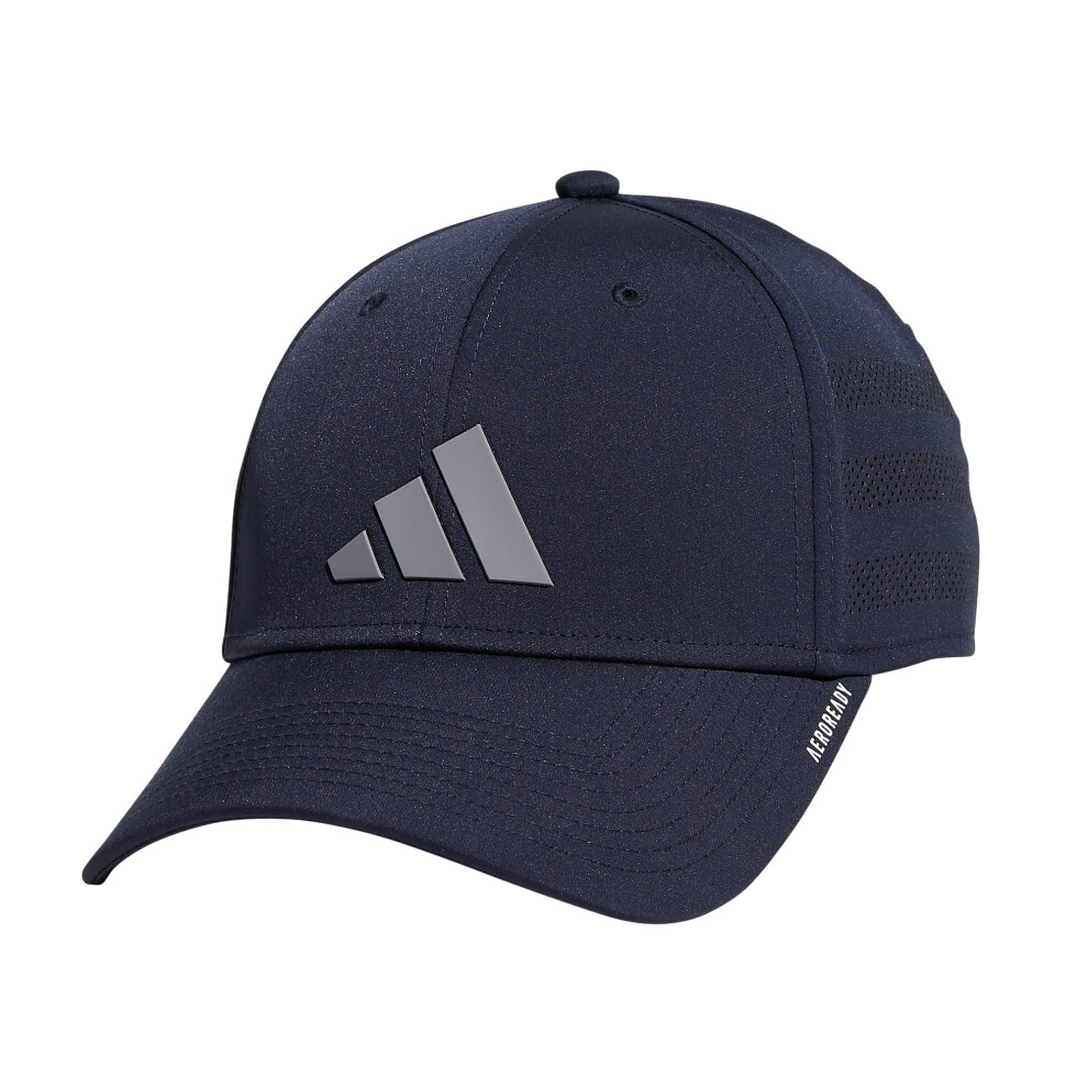 adidas Men's Gameday Structured Stretch Fit Hat 4.0  Legend Ink Blue/G