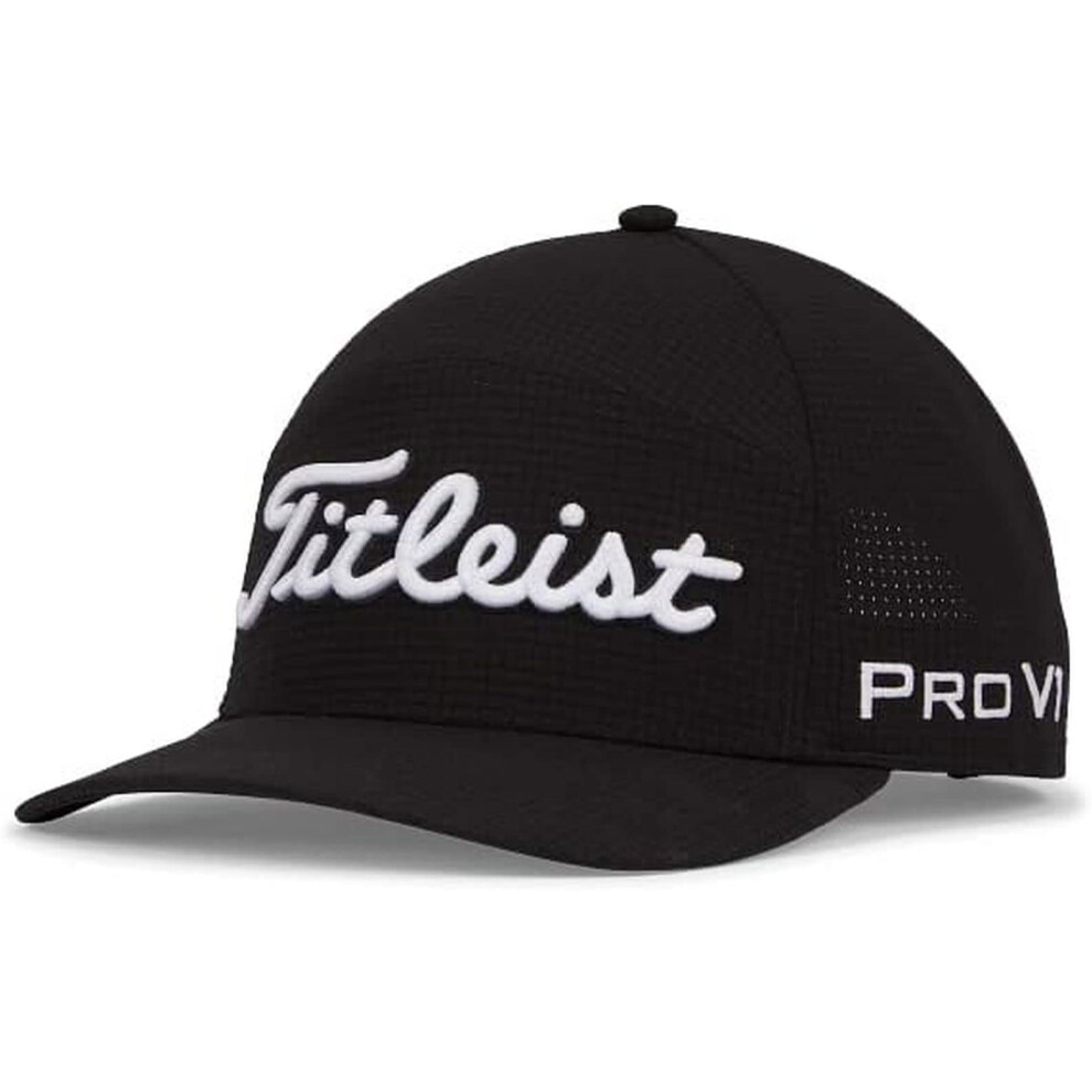 Titleist Tour Featherweight Golf Hat Black/White One Size Fits Most