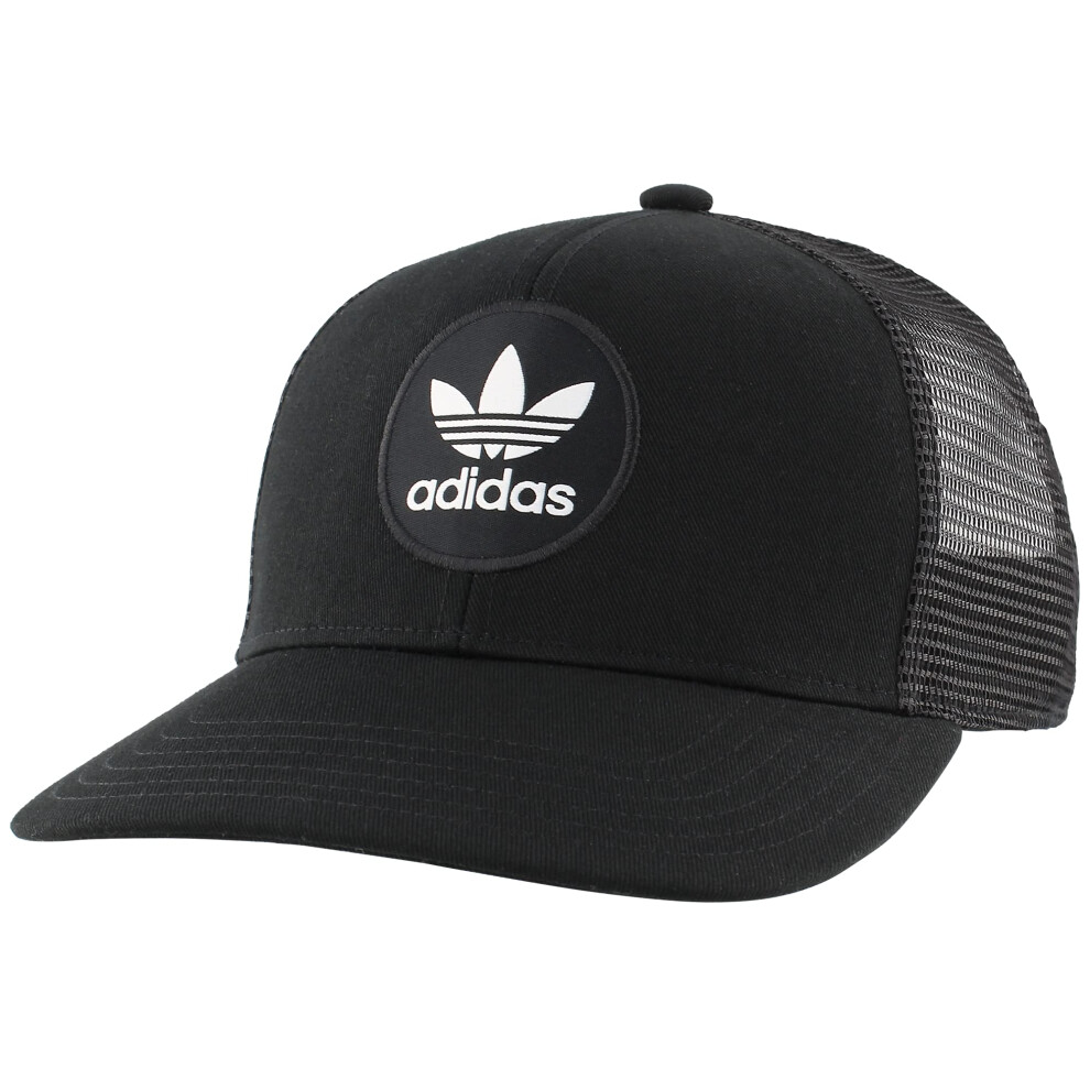 adidas Originals Men's Originals Circle Mesh Snapback  Black/White  On