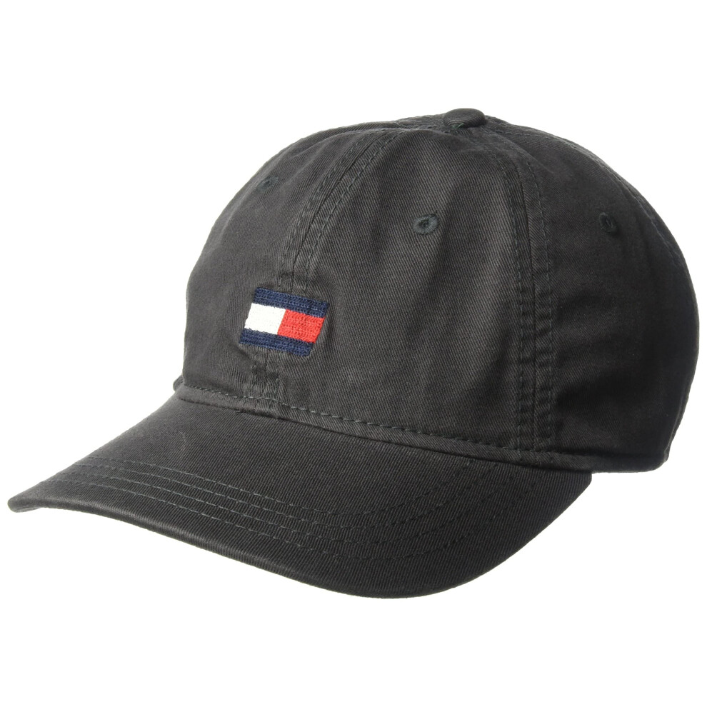 Tommy Hilfiger Men's Ardin Dad Hat Baseball Cap  Charcoal  One Size US