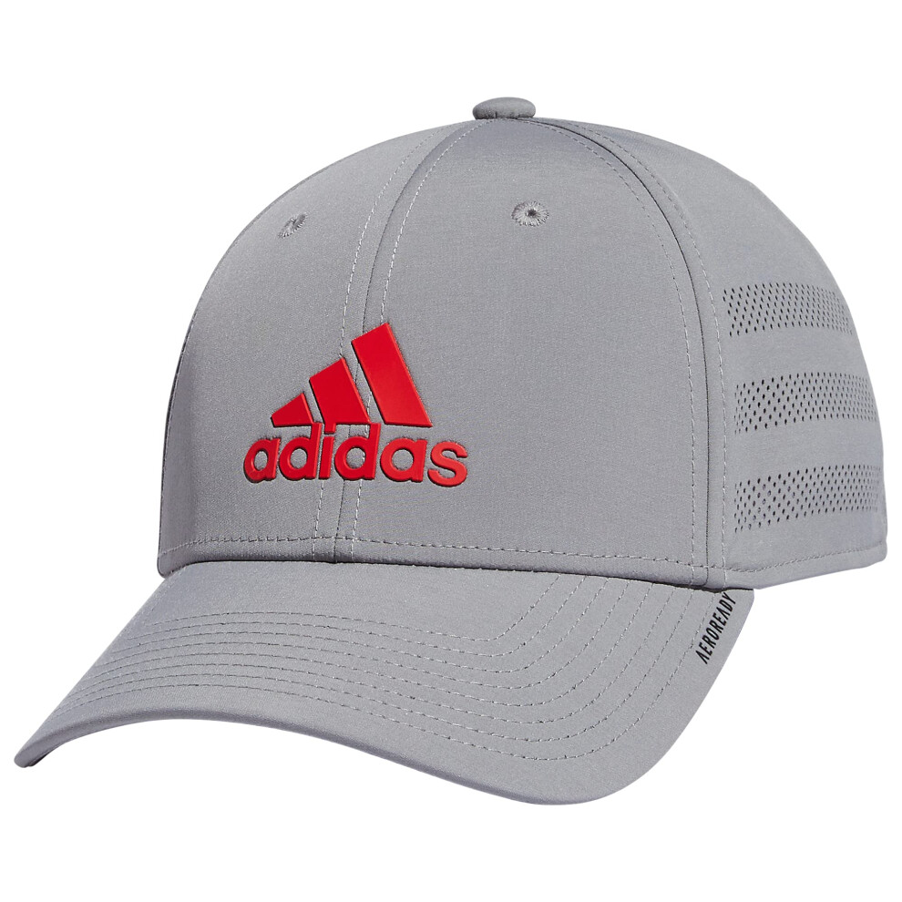 adidas mens Gameday 3 Structured Stretch Fit Baseball Cap  Grey/Better