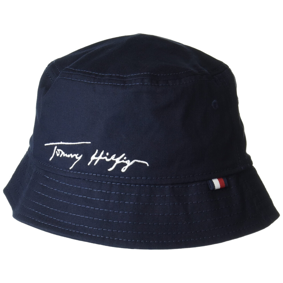 Tommy Hilfiger Men's Bucket Hat  Dark Blue  Small-Medium