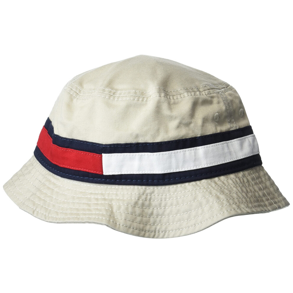 Tommy Hilfiger mens Tino Bucket Hat  Stone  Large US