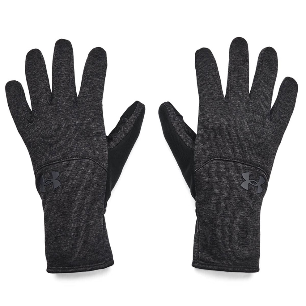 Under Armour mens Storm Fleece Gloves   Black (001)/Pitch Gray   Small