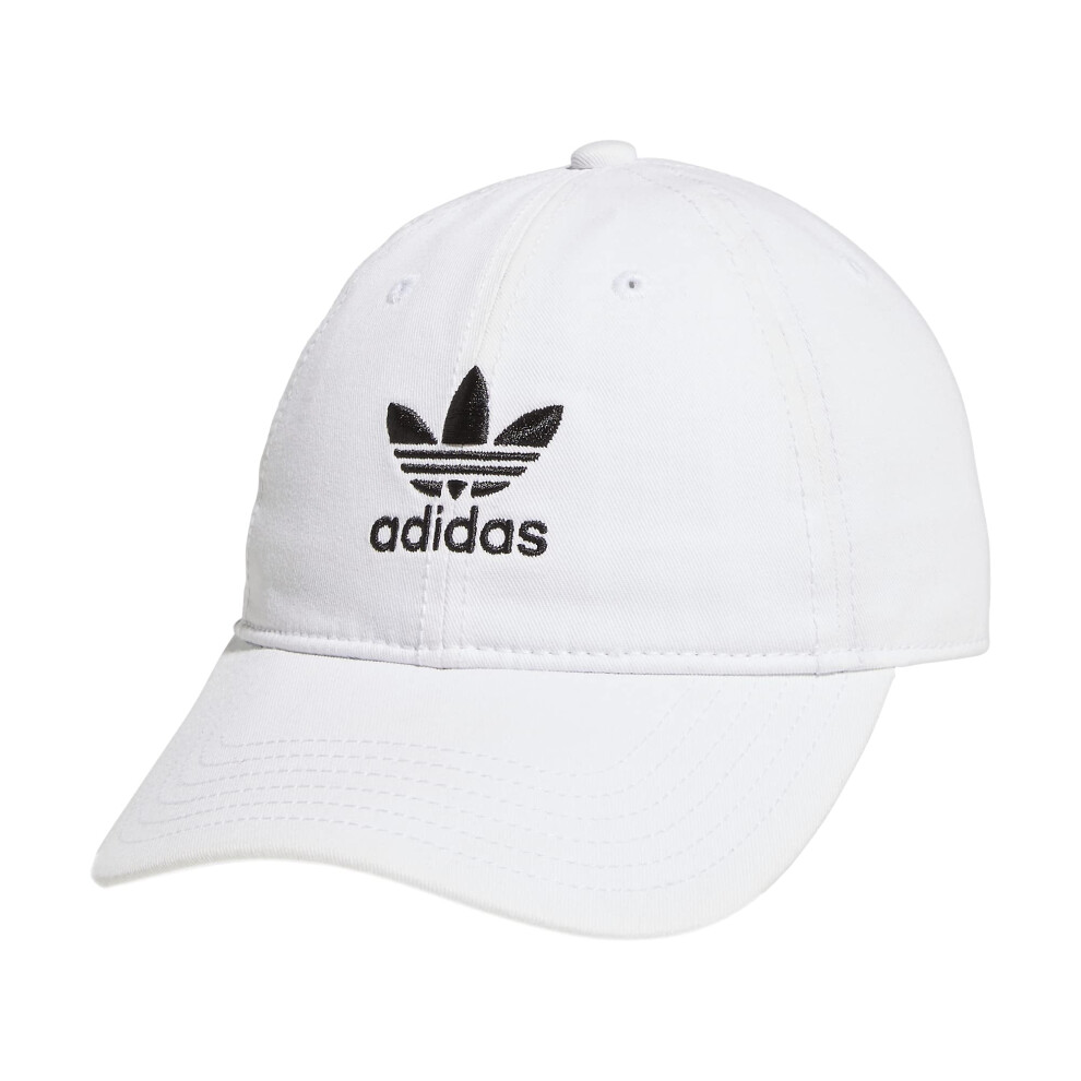 adidas Originals Women's Relaxed Fit Adjustable Strapback Cap  White/B