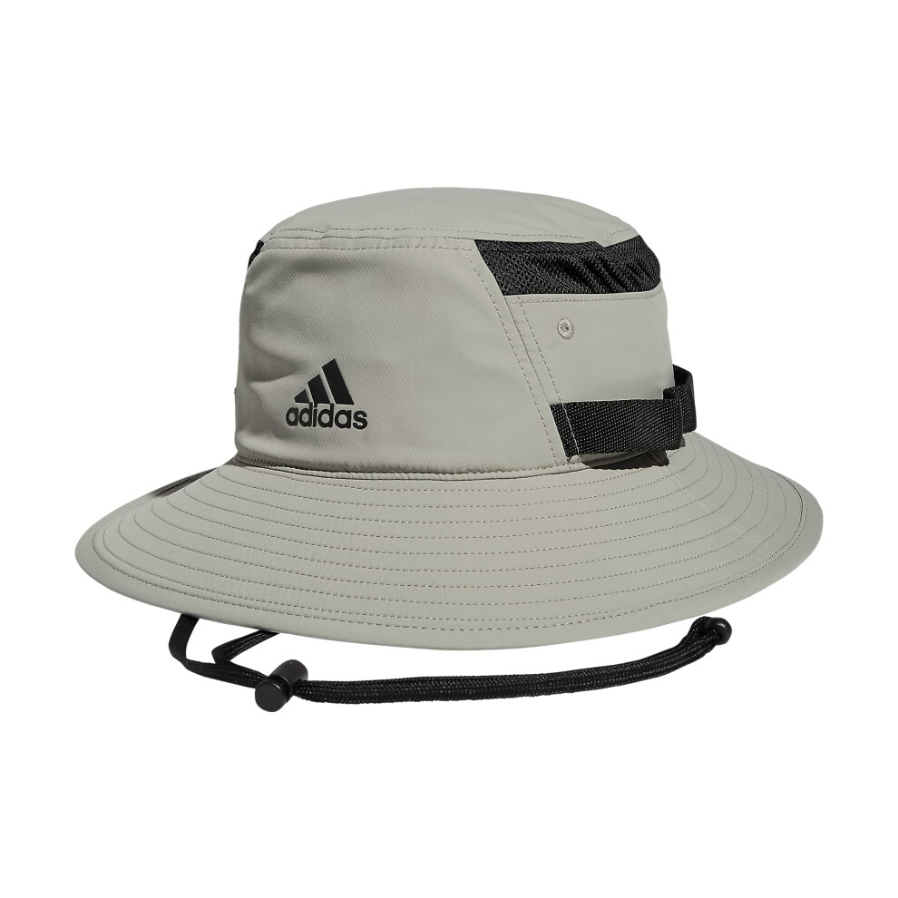 adidas mens Victory 3 Hat Bucket Headwear  Feather Grey/Black  Small-M