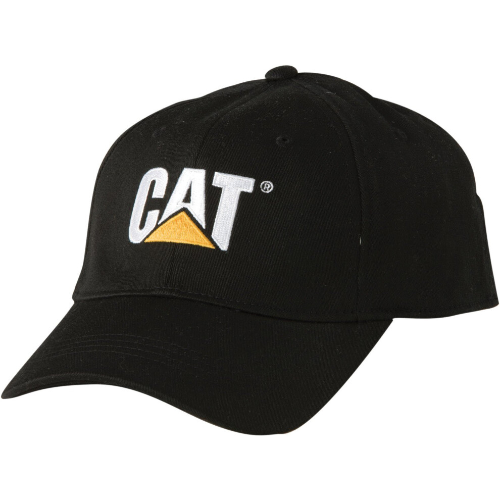 Caterpillar Mens Trademark Stretch Fit Cap  Black  Small/Medium