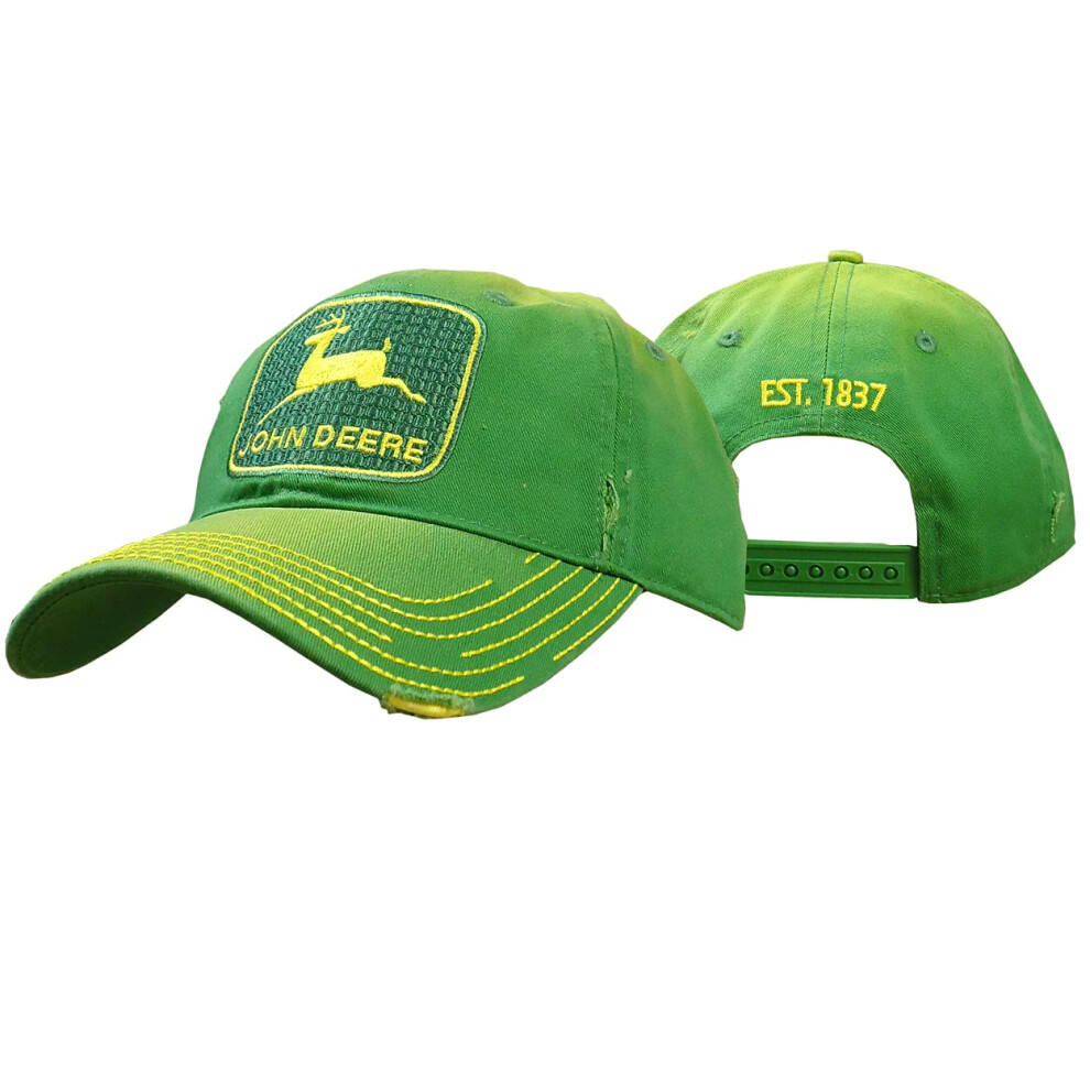 John Deere Embroidered Logo Vintage Baseball Hat - One-Size - Men's -