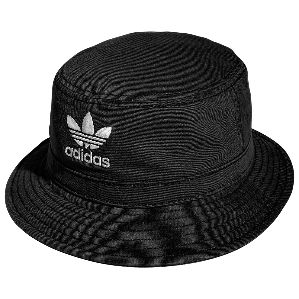 adidas Originals Washed Bucket Hat  Black/White  One Size