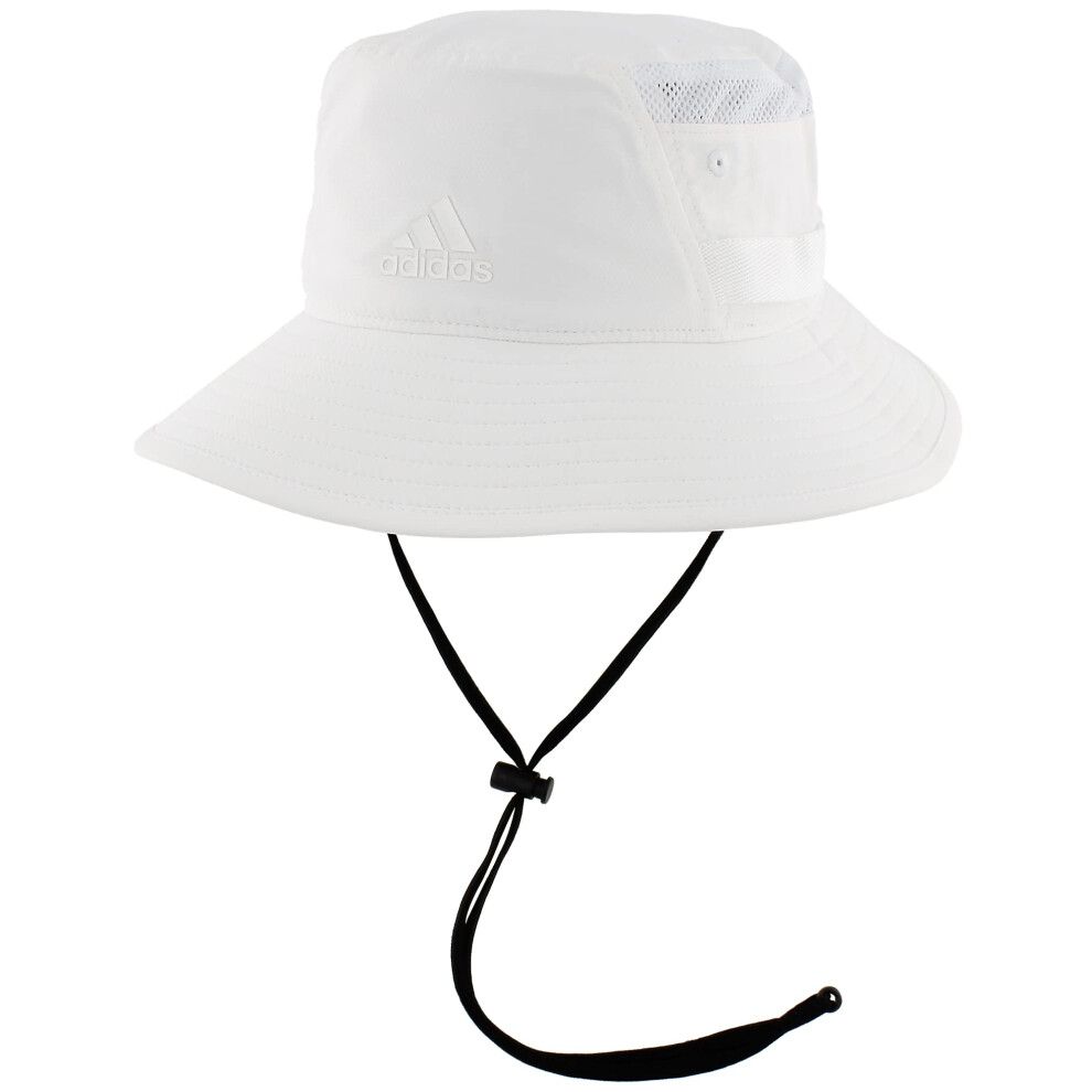 adidas mens Victory 3 Hat Bucket Hat  White  Small-Medium US