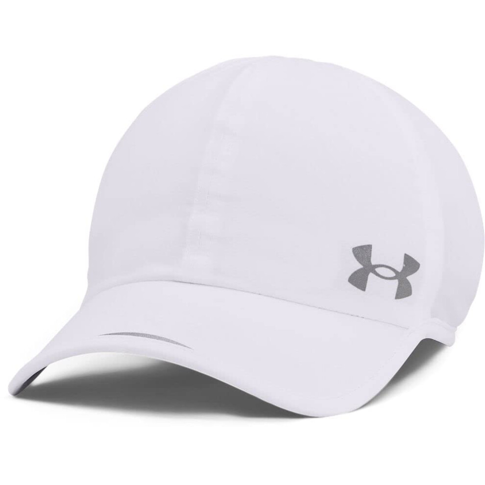 Under Armour mens Launch Run Hat   White (100)/Reflective   One Size