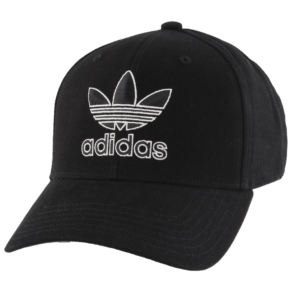 adidas Originals Men's Icon 2.0 Structured Precurve Snapback Cap  Blac