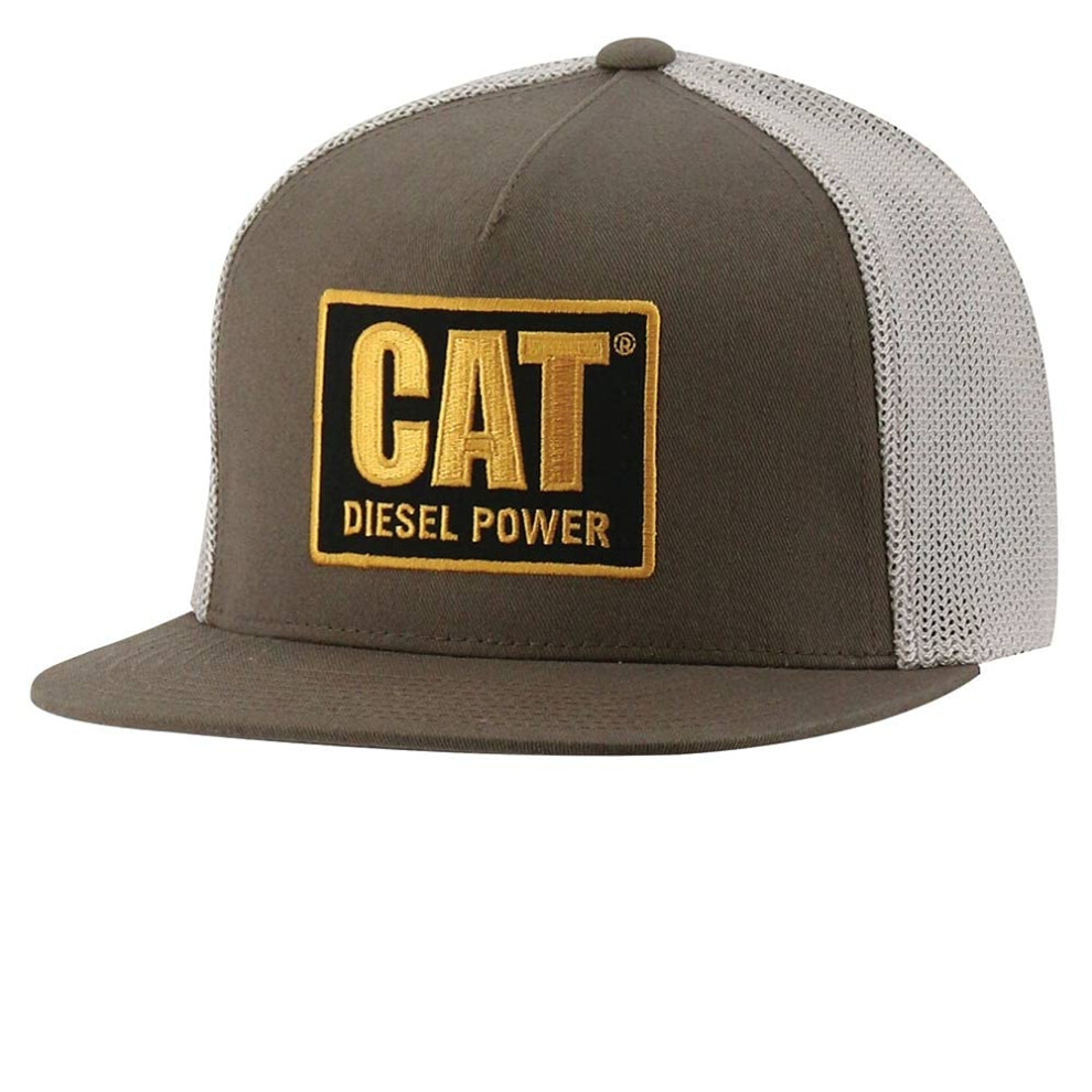 Caterpillar Men's Diesel Power Flat Bill Cap  Dark Earth  One Size