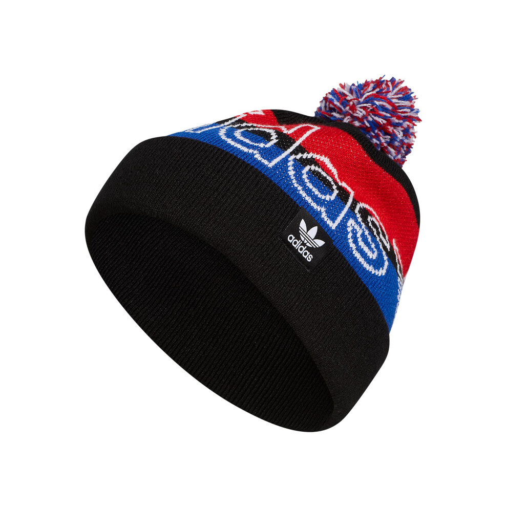 adidas Originals Unisex Originals Pom 3.0 Beanie  Black/Scarlet Red/Co