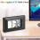Ultra-thin Car Clock Micro Dashboard Electronic Clock With Time And Calendar Display,black 2