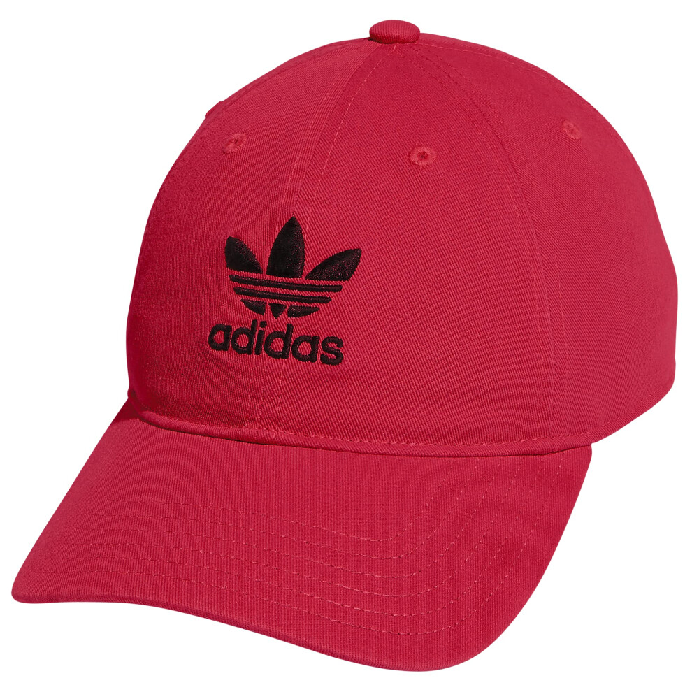 adidas Originals Men's Originals Relaxed Strapback  Scarlet/Black  One