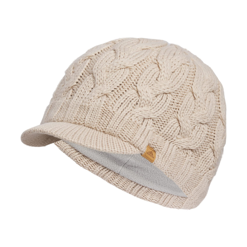 adidas Women's Crystal Brimmer Beanie  Wonder Beige  one_Size