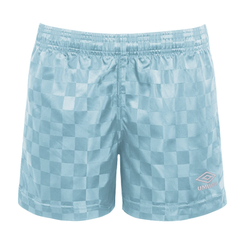 Umbro Girls Checkerboard Short  Ice Moon  X-Large (16)