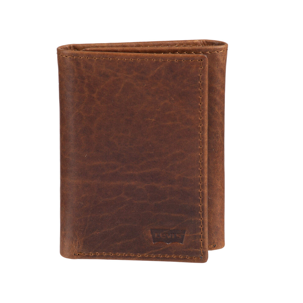 Levi's Men's Trifold Wallet-Sleek and Slim Includes Id Window and Cred