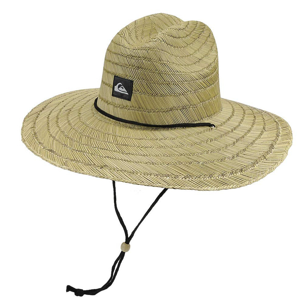 Quiksilver mens Pierside Straw Lifeguard Beach Straw Sun Hat  Natural/