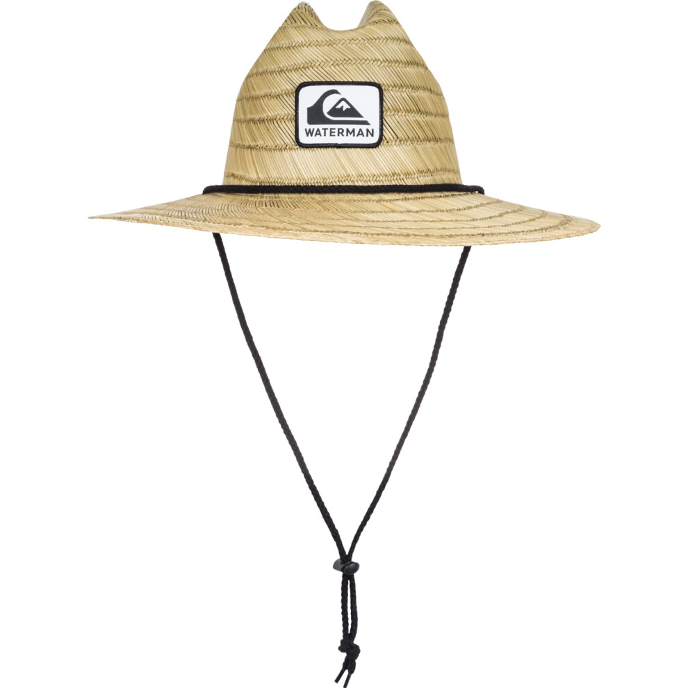 Quiksilver mens The Tier Protection Straw Lifeguard Sun Hat  Natural t