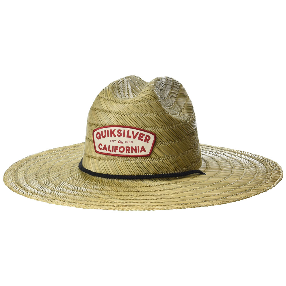 Quiksilver Men's Destinado Pierside Lifeguard Beach Sun Straw Hat Blac