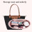 D.DUO Bag Insert Organizer  purse accessories  Longchamp long handle t 4