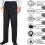 (13-14 Years, Jet Black 2 Pack) Kids Boys Pants Plain School Uniform Trouser 7