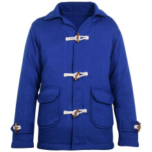 (13 Years, Royal Blue) Kids Unisex Plain Royal Long Sleeves Duffle Coat