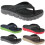 (7 UK, Grey) Mens Surfing Flip Flops Toe Post Sandals Strap 1