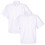 (15-16 Years, White) Kids Girls 2 Pack School Uniform School Shirts 2