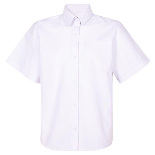 (15-16 Years, White) Kids Girls 2 Pack School Uniform School Shirts 2
