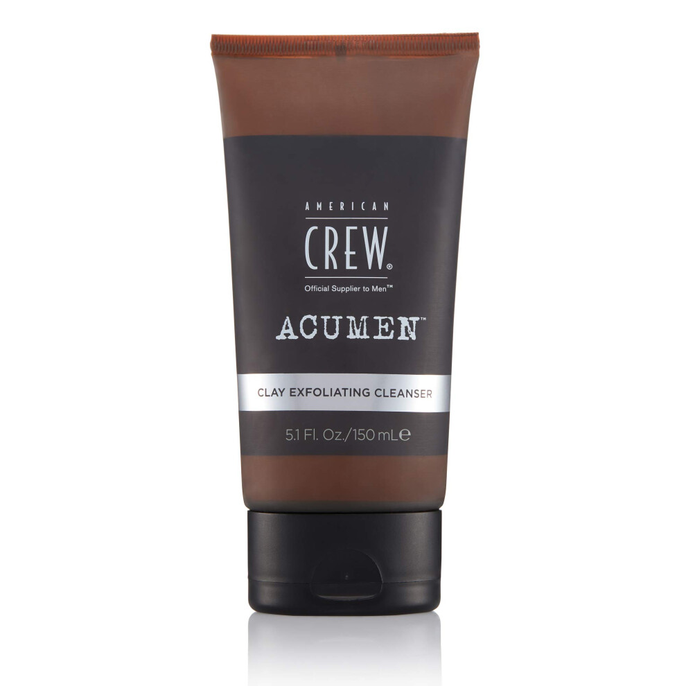 American Crew Men's Exfoliating Face Cleanser  Daily Clay Cleanser  5.1 Fl Oz