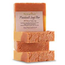 Patchouli s?be - 4 store 4,5 oz barer. H?ndlavet i USA med 100% naturlige ikke-GMO ingredienser