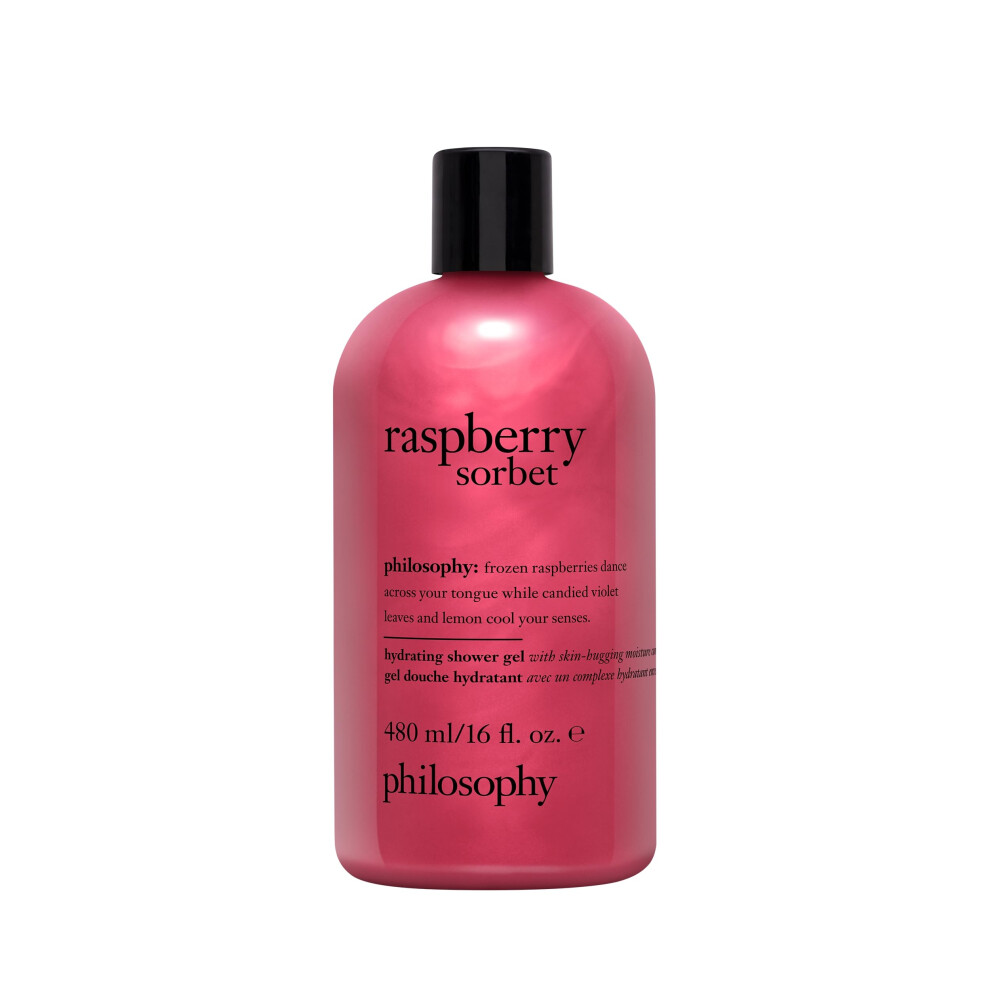 philosophy hydrating shower gel raspberry sorbet