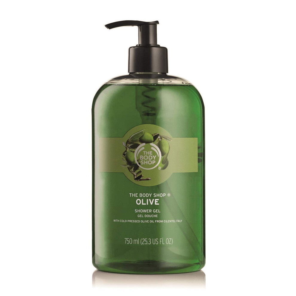 The Body Shop Olive Shower Gel Jumbo  25.3 Fluid Ounces