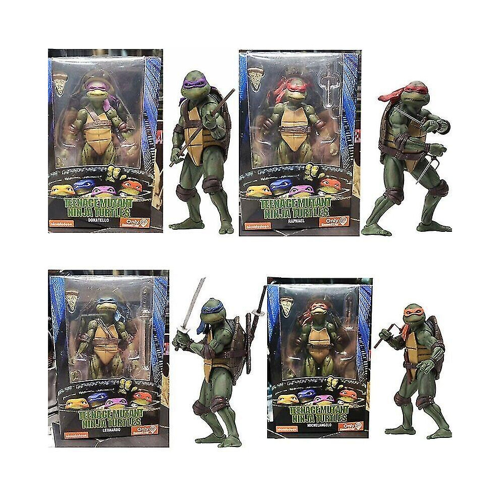 (Donatello) Ninja Turtles 1990 Movie 7" Neca Tmnt Teenage Movable Toys Mutant Action Figure