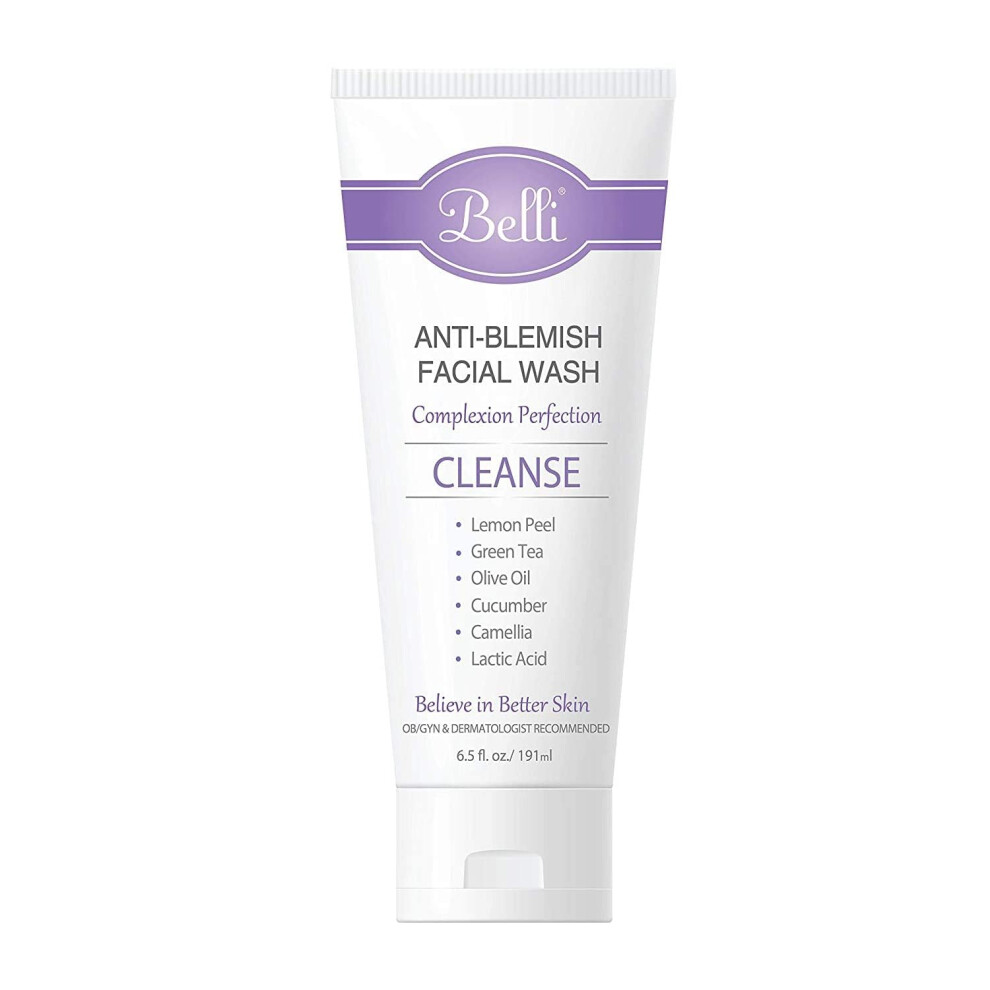 Belli Skincare Anti-Blemish Facial Wash Gel Cleanser | Anti Acne for sensitive skin  pregnancy safe  Natural Extract Face Wash for All skin