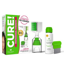 Sada pro lcbu v od kliniky proti vi  zarucen lk pro super bezpecn netoxick ltky (kompletn sada s 5,25 oz amponovm kovovm hrebenem a dal