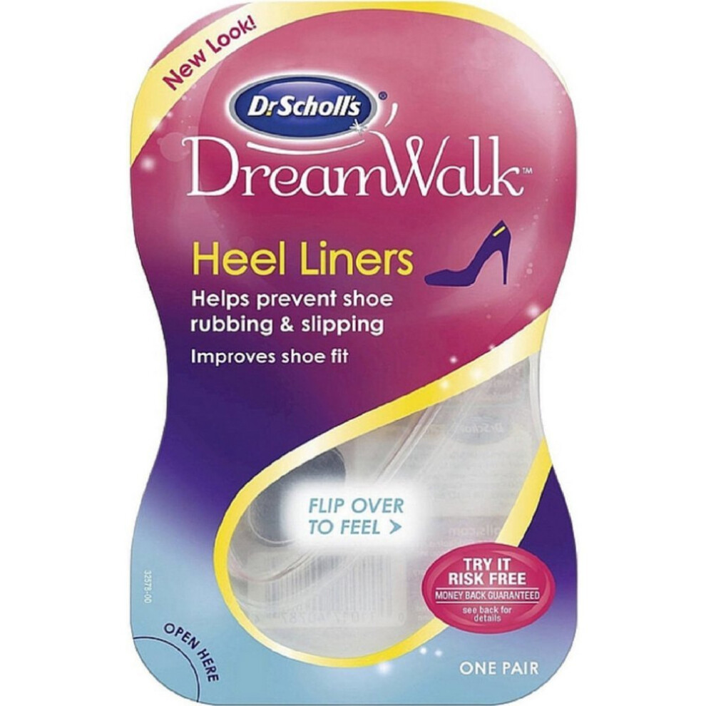 Dr. Scholls DreamWalk Clear Gel Heel Liner  1 pr