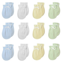 TL Care Newborn Baby 100% bomuld Ridsefri vanter til drenge