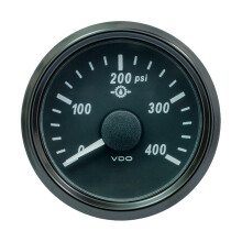 VDO SingleViu 52mm (2-1/16"") Oil Pressure Gauge - 400 PSI - 0-180 Ohm
