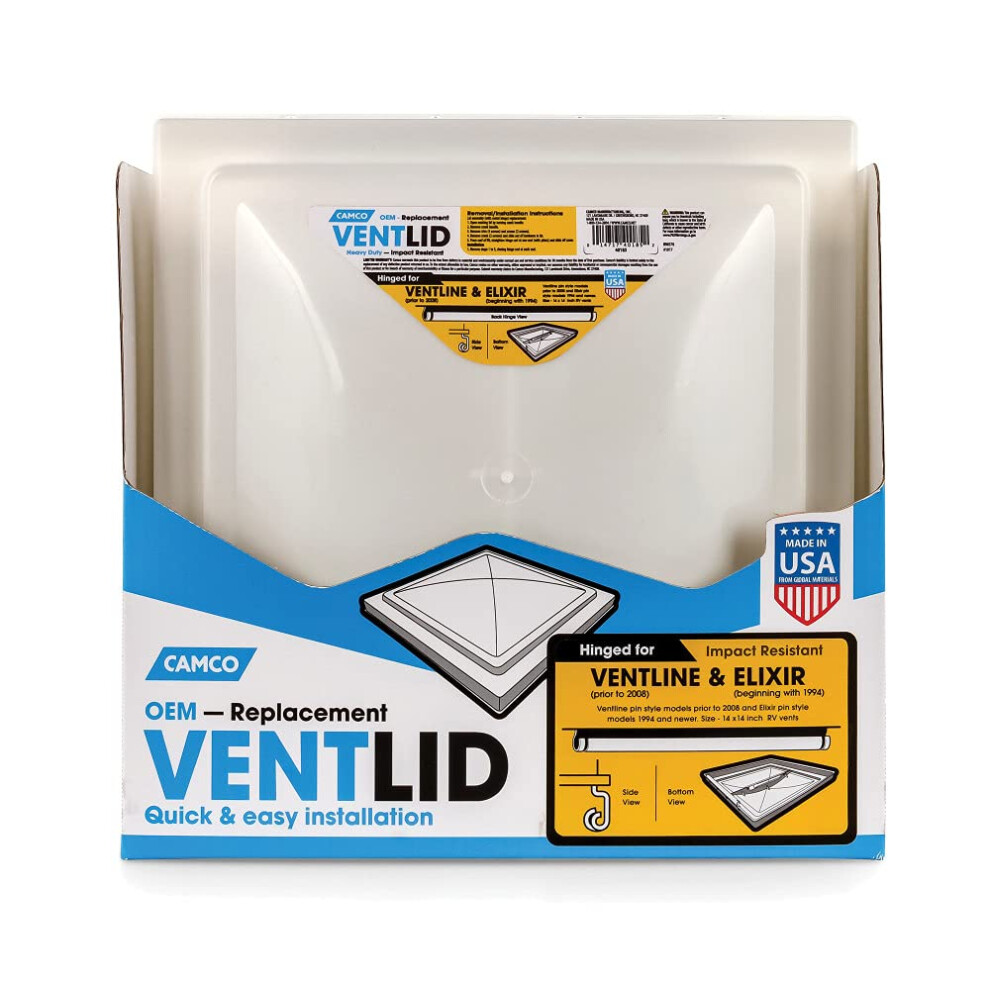 Camco 40185 Vent Lid Ventline & New Elixir 014717401852