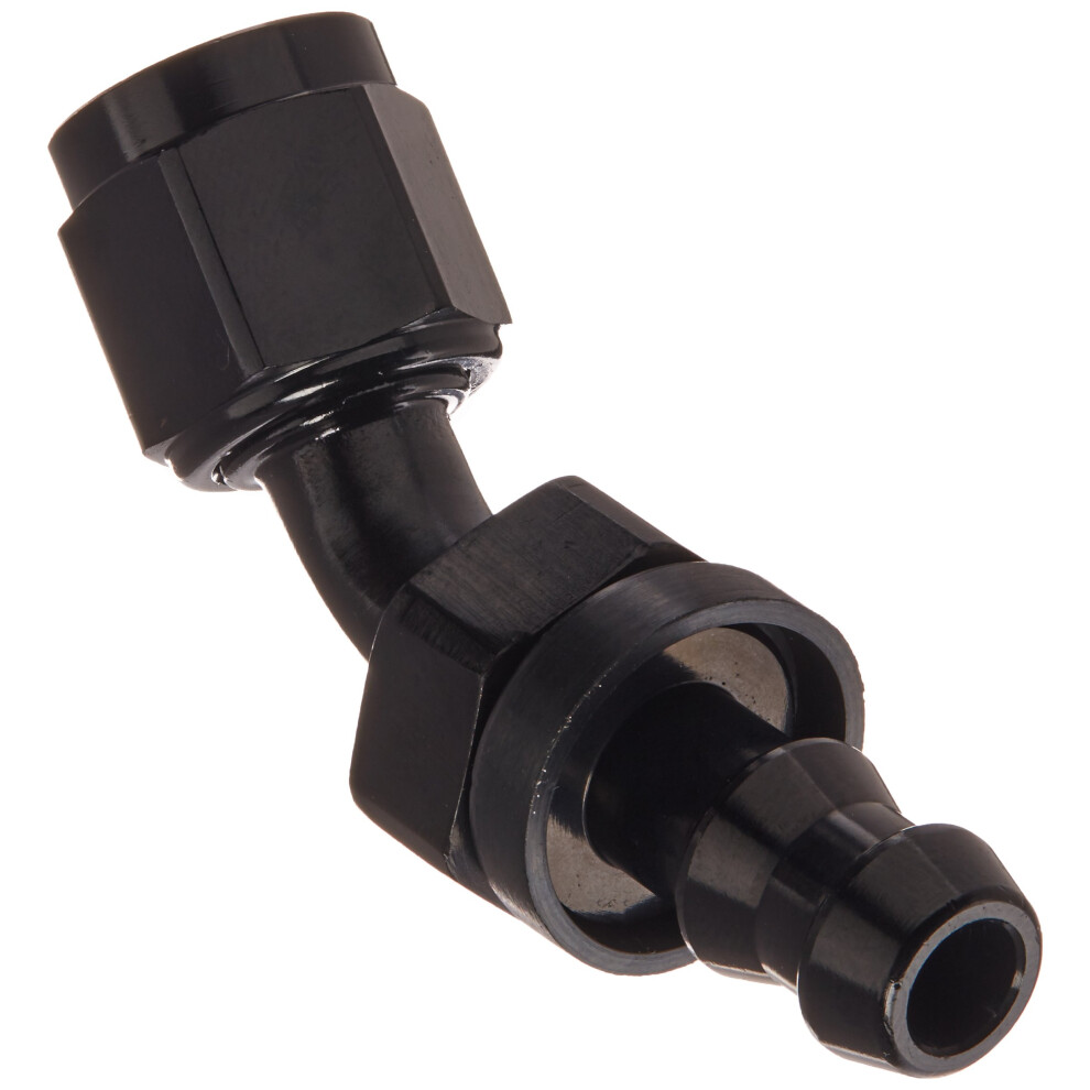 Russell 624083 Black -6AN 45 Twist-Lok Hose End