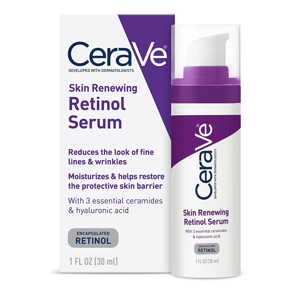 (purple) Cerave Resurfacing Skin Renewing Retinol Hydrating Hyaluronic Acid Serum 30ml