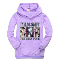 (11-12 Years, Purple) Pop Taylor Swift The Eras Tour Hoodie Girls Boys Hooded Sweatshirt Pullover Tops 9-14 Yeras Kids Teens