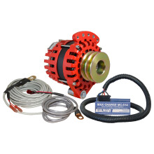 Balmar Alternator 1-2"" Single Foot Dual V Pulley Regulator & Temp Sensor - 170A Kit - 12V